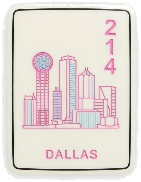 Dallas mahjong tile