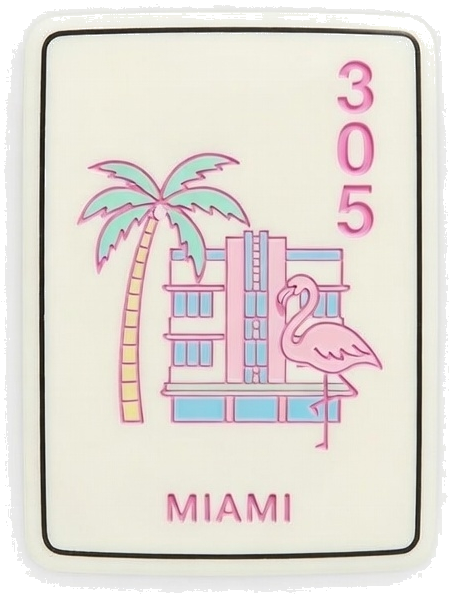 Miami mahjong tile